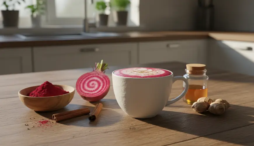 # Latté z červené řepy prospívá zdraví i chuti