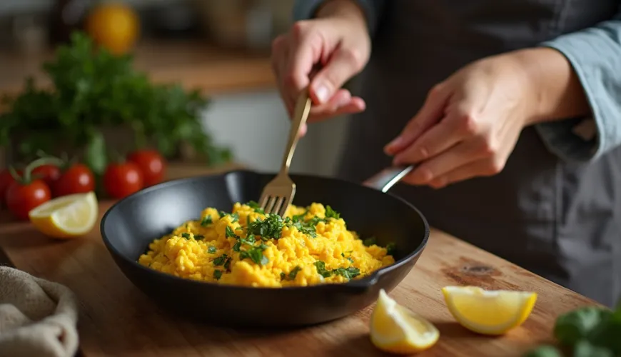 Ovos mexidos como uma escolha saudável para o seu brunch