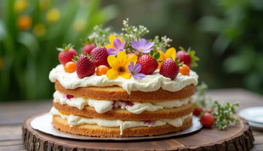 Um bolo nu com frutas é uma ótima escolha para qualquer ocasião.