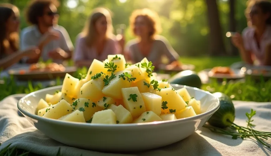 Descubra como preparar salada de batata austríaca com pepino