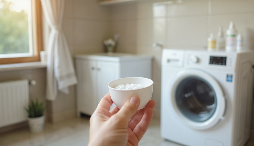 O percarbonato de sódio é utilizado na lavagem e limpeza, pois libera oxigênio ativo sem cloro.