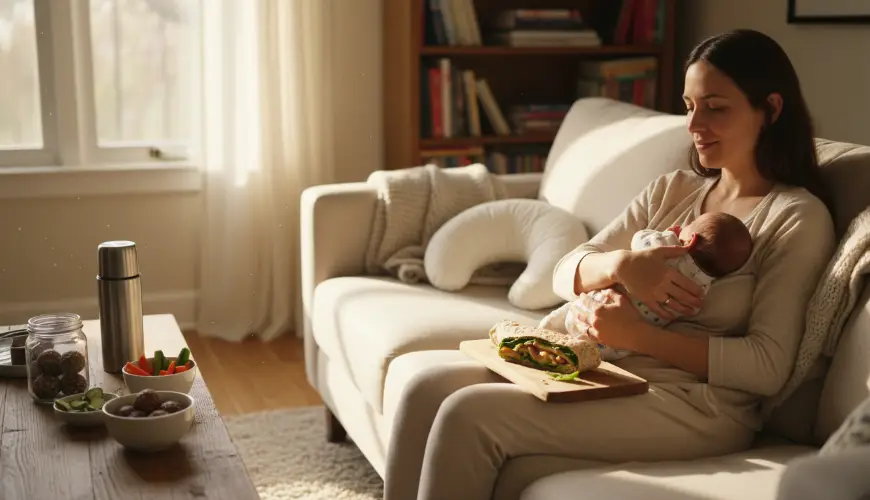 Refeições práticas que consegue comer mesmo com o bebé ao colo
