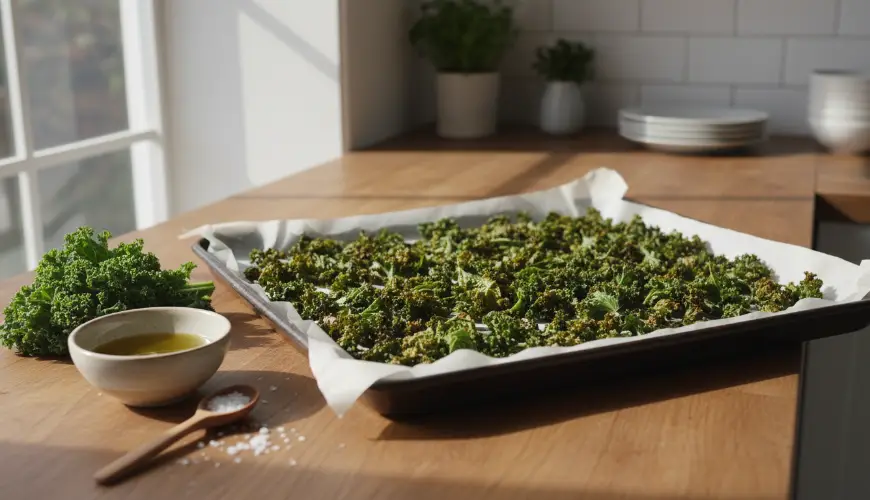 # Připravte si kapustové čipsy z trouby za 10 minut

Here is the translation:

# Prepare kale chips 