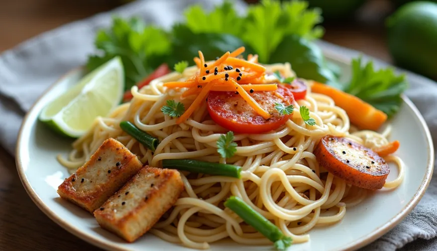 Por que os noodles de arroz com tofu são tão populares na culinária asiática