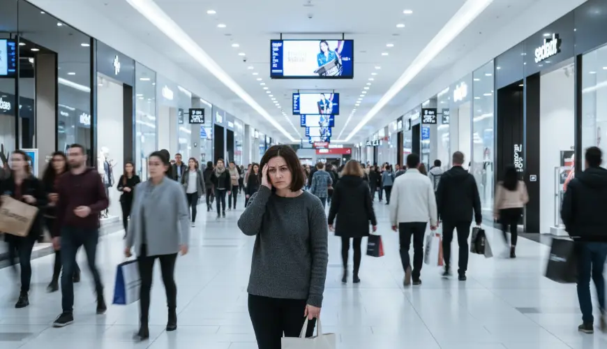 Por que os centros comerciais causam ansiedade e sobrecarregam os sentidos