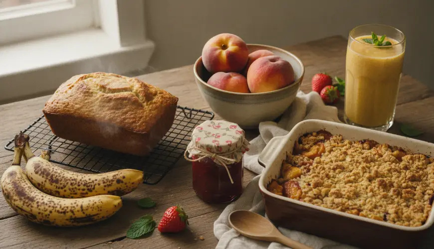 Receitas de frutas demasiado maduras são surpreendentemente variadas