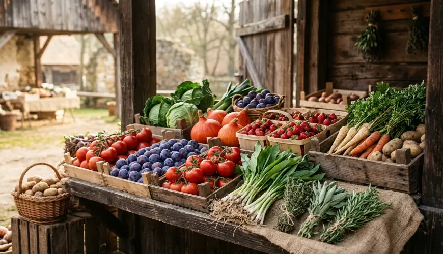 # Frutas e legumes sazonais mês a mês