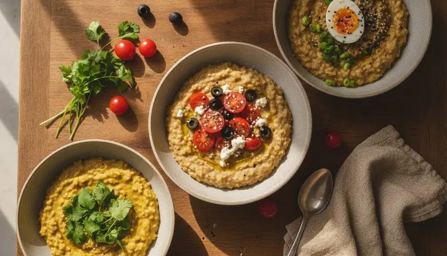 # Salgadas papas de aveia inspiradas nas tradições culinárias