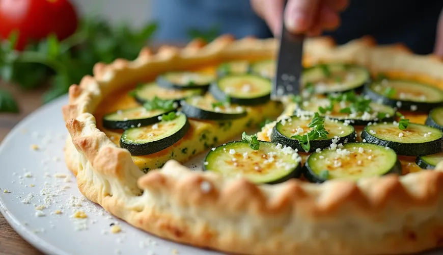 A torta salgada de abobrinha é o prato perfeito para o prazer de verão.