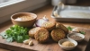 # Falafel caseiro de grão-de-bico assado sem fritar