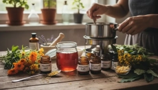 # Farmácia de ervas que pode preparar em casa