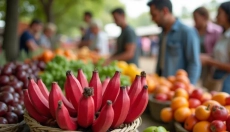 A banana vermelha está aqui e traz experiências de sabor únicas