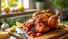 Frango piri piri é preparado em casa de forma a ficar suculento, aromático e exatamente ao seu gosto