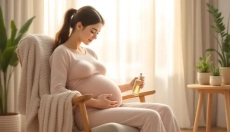 A massagem do períneo pode ser um ritual suave que ajuda a relaxar a região pélvica antes do parto.