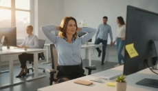 Cvičení sentado à mesa que você consegue fazer até durante uma reunião