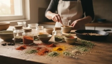 # Misturas caseiras de especiarias como substituto de produtos semiprontos na cozinha