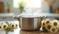 A inalação sobre uma panela é um truque comprovado para problemas respiratórios.