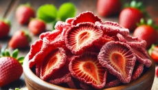 Morangos liofilizados adicionam variedade a qualquer refeição ou sobremesa