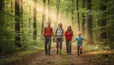 # Como envolver toda a família no movimento ao ar livre