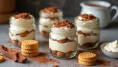 Descubra um tiramisu simples de mascarpone sem ovos