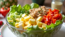 Descubra a magia da salada em camadas e transforme o ato de cozinhar em arte