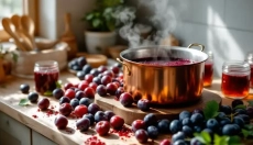 Compotas que cheiram a fruta podem ser facilmente preparadas a partir de ameixas, peras e maçãs.