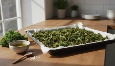# Připravte si kapustové čipsy z trouby za 10 minut

Here is the translation:

# Prepare kale chips 