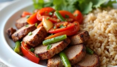 Almoço rápido de pernil de porco para uma preparação fácil e saborosa