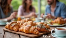 Croissants salgados de massa folhada que irão encantar as suas papilas gustativas