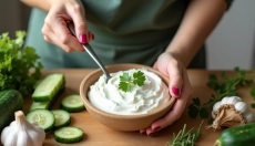 Faça um refrescante tzatziki como de uma taverna grega