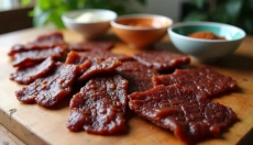 Receita de jerky caseiro saudável para aventureiros na cozinha