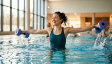 Experimente o aqua fitness e o seu corpo vai agradecer