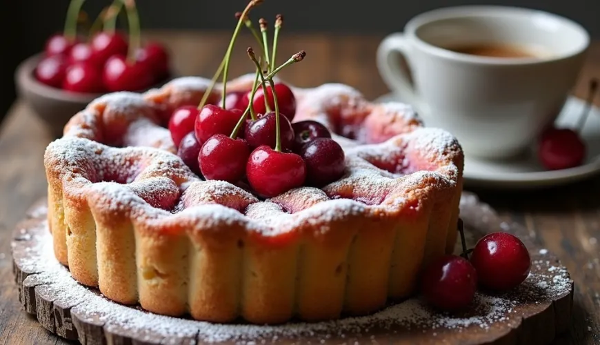 Bolo de cereja como uma lembrança da infância e de um verão cheio de sabores