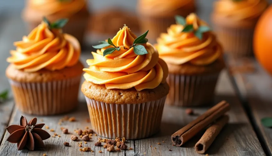 Crie um ambiente aconchegante em casa com cupcakes de abóbora no fim de semana