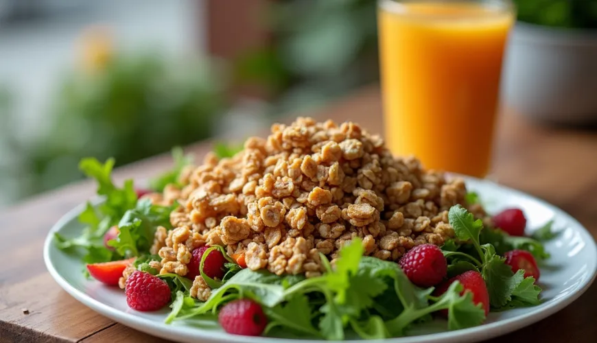 O uso da granola salgada na cozinha é mais amplo do que você imagina