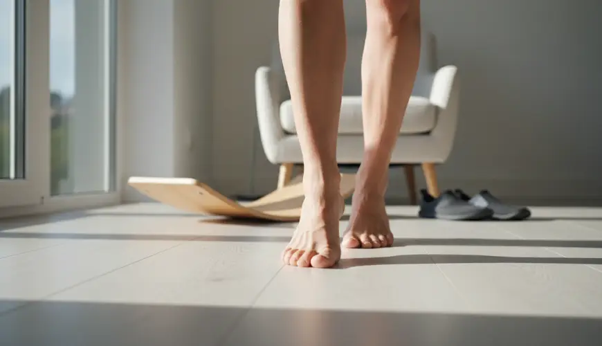 Vyzkoušejte chůzi na špičkách a na patách pro zdravé kotníky