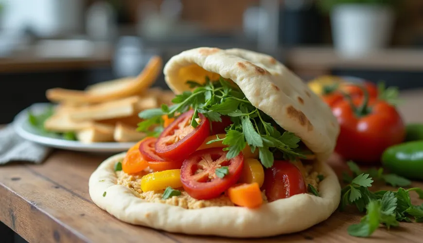 Receita básica de pão pita que qualquer um pode fazer