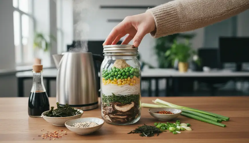 Experimente sopas instantâneas caseiras em caneca