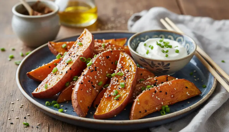 Zkuste miso glazované batáty jako přílohu

---

Experimente batatas-doces glaceadas com missô como a